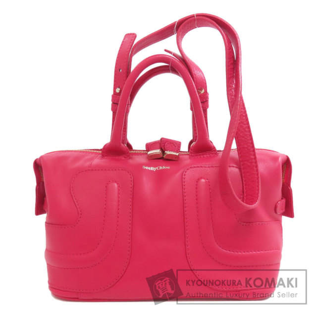 SEE BY CHLOE シーバイクロエ 2WAY ハンドバッグ レザー レディース  