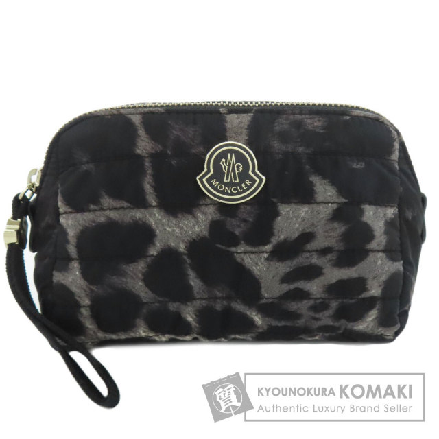 モンクレール 化粧ポーチ レオパード柄