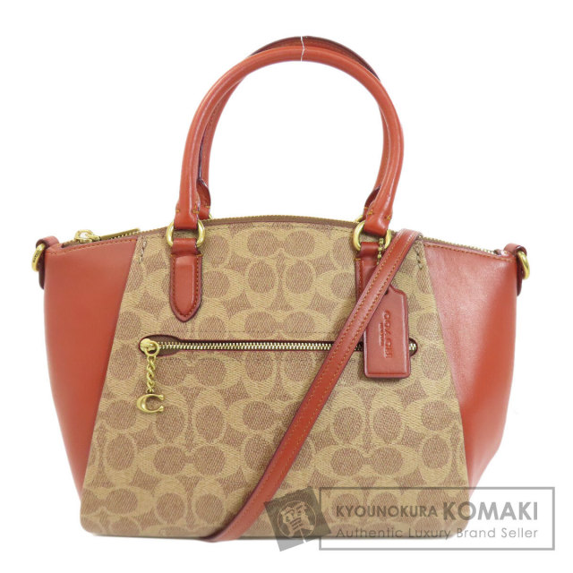 ほぼ未使用品 COACH コーチ PVCシグネチャー×本革 2wayハンドバッグ 楽天市場】コーチ バッグ 中古 シグネチャーの通販