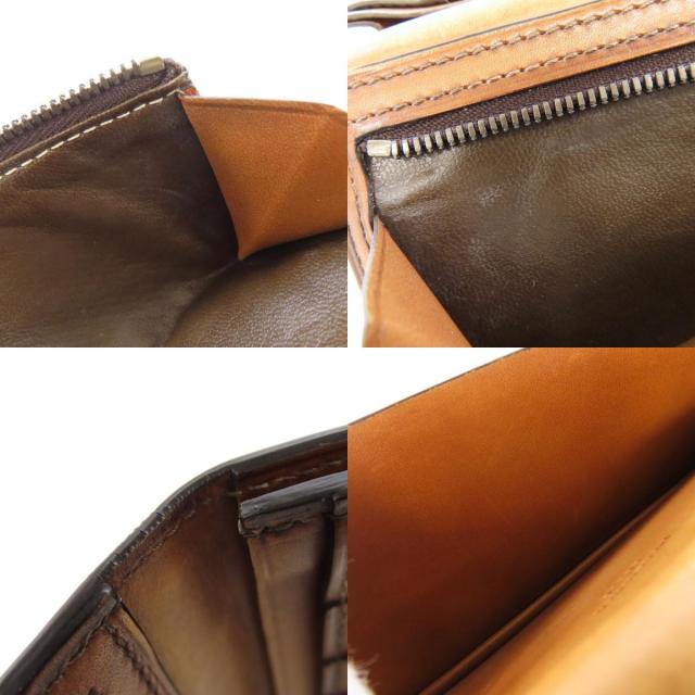 ベルルッティ カリグラフィ メンズ 長財布 レザー ブラウン Berluti ベルルッティ カリグラフィー 長財布（小銭入れあり