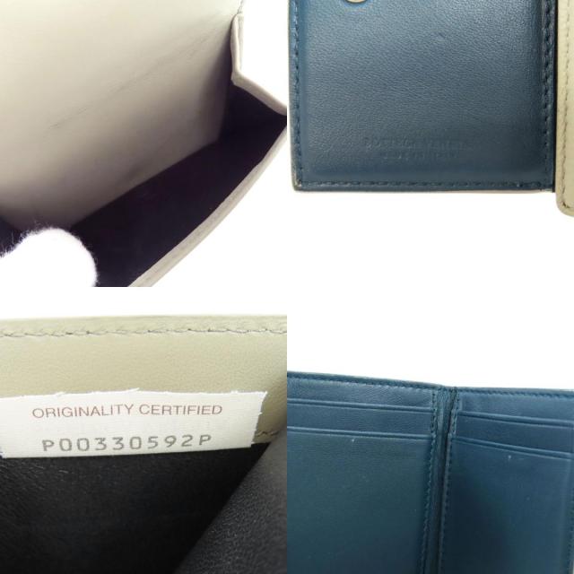 ボッテガヴェネタ 二つ折り財布（小銭入れあり） コンパクトウォレット イントレチャート