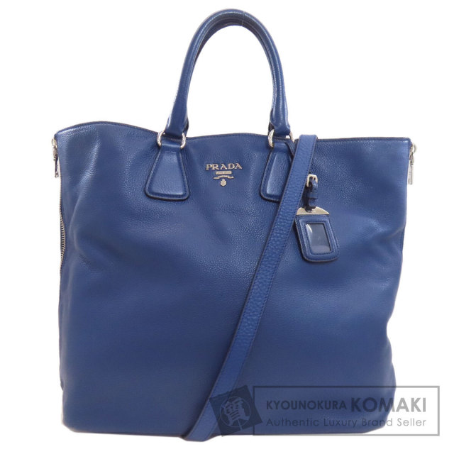 プラダ PRADA BN2419  2WAY  ハンドバッグ カーフ レディース  中古 PRADA プラダ BN2419 2WAY ハンドバッグ カーフ レディース [中古