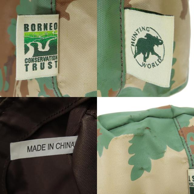 HUNTING WORLD トートバッグ リバーシブル コットン ナイロン HUNTING WORLD トートバッグ リバーシブル コットン ナイロン