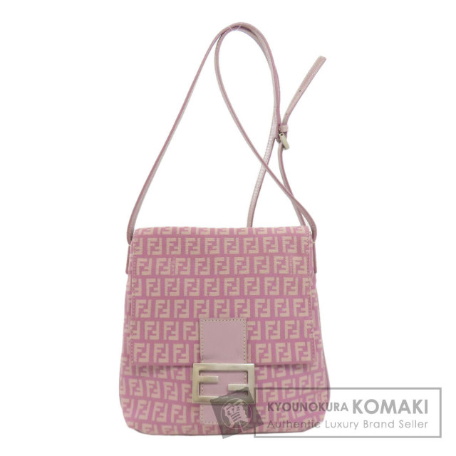 FENDI フェンディ ズッカ柄 ショルダーバッグ キャンバス レディース  