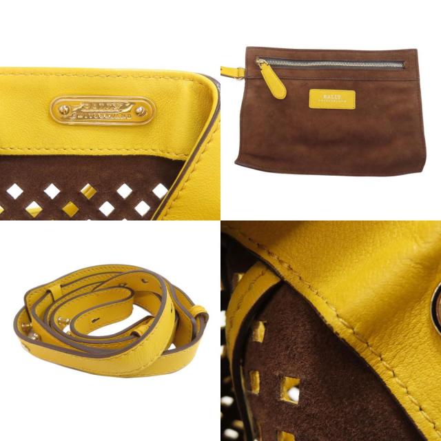 『美品』BALLY バリー　ボストンバッグ 2way パンチングレザー　大容量 BALLY バリー パンチング 2WAY ハンドバッグ レザー レディース [中古