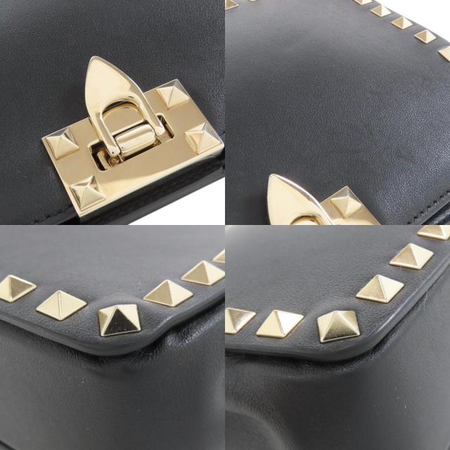 VALENTINO ヴァレンティノ スタッズ ショルダーバッグ レザー