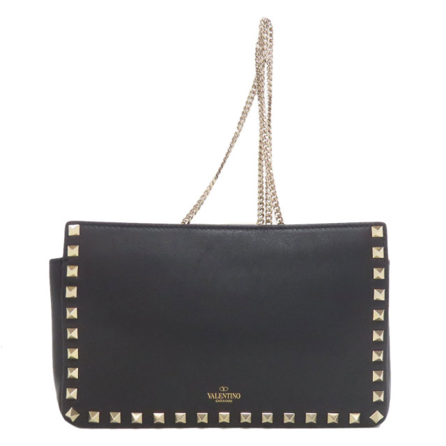 VALENTINO ヴァレンティノ スタッズ ショルダーバッグ レザー