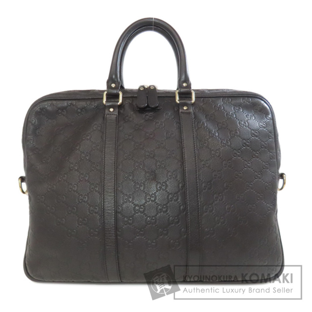 GUCCI グッチ 208463 GGシグネチャー シマ ビジネスバッグ レザー 