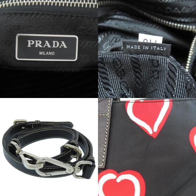 PRADA プラダ ハートモチーフ 2WAY トートバッグ ナイロン素材