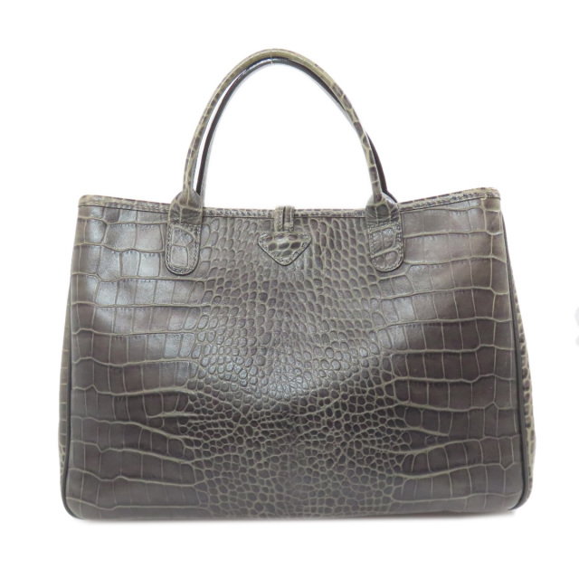 ケントハウス LONGCHAMP ロンシャン　ハンドバッグ クロコ型押し LONGCHAMP(ロンシャン) / クロコ型押しハンドバッグ/レザー
