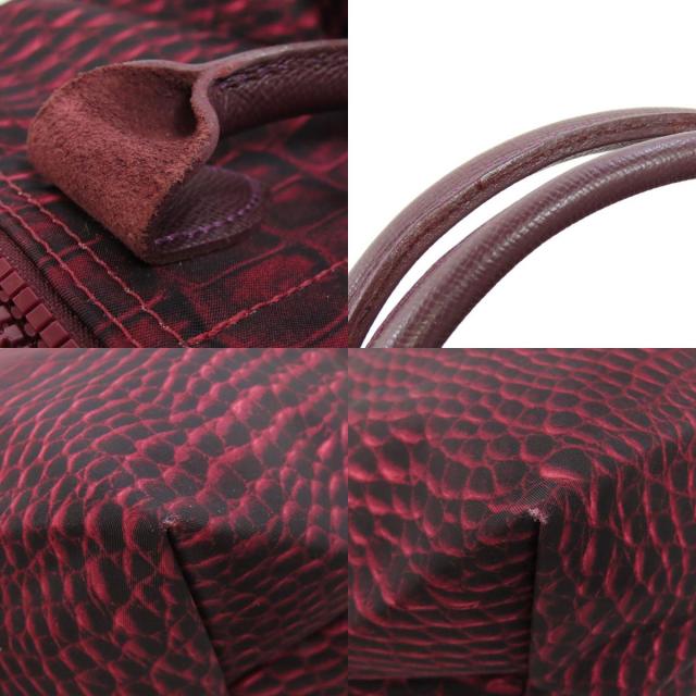 ロンシャン ハンドバッグ クロコ柄 2WAY