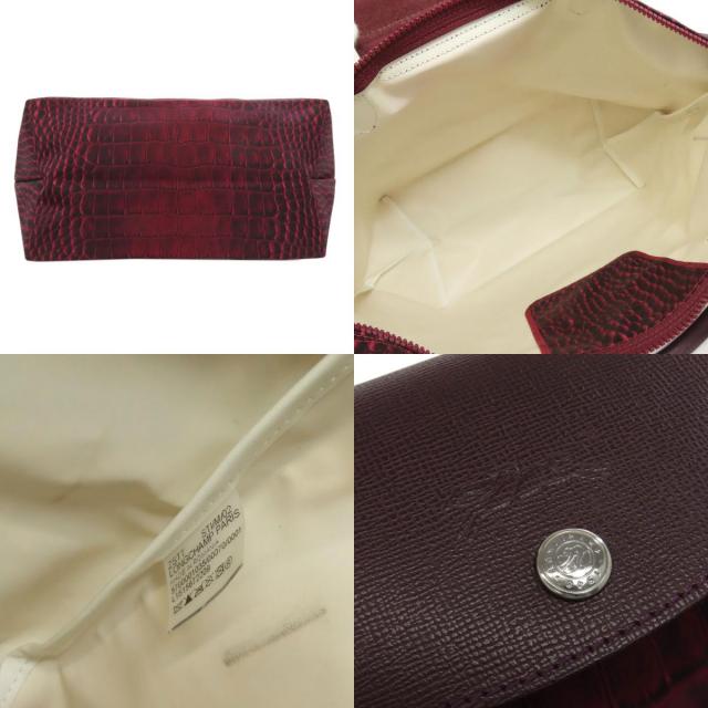 ロンシャン ハンドバッグ クロコ柄 2WAY