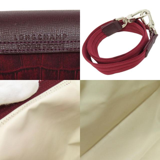 ロンシャン ハンドバッグ クロコ柄 2WAY