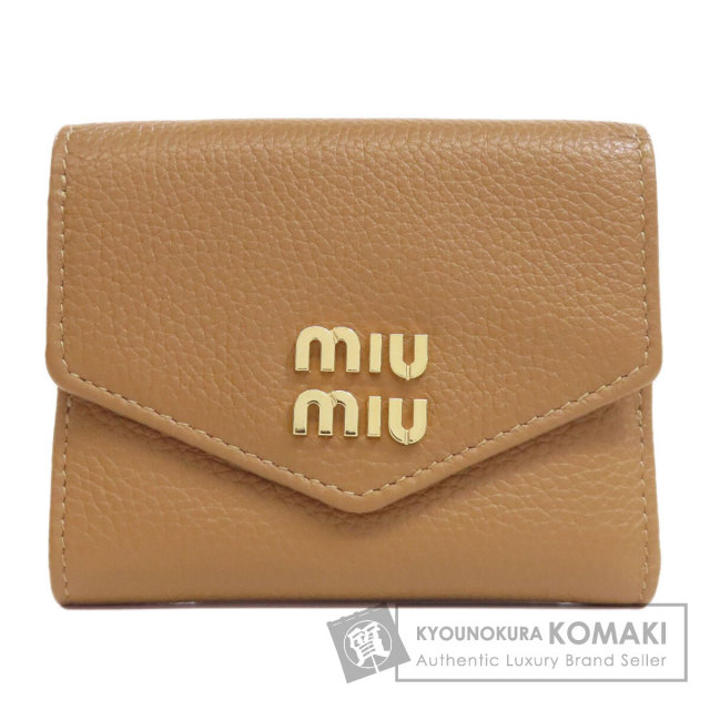 ミュウミュウ 二つ折り財布（小銭入れあり） ロゴ