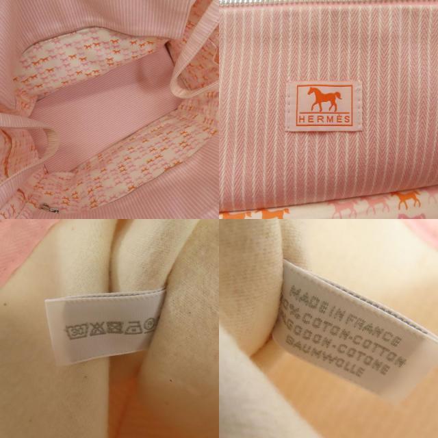 HERMES エルメス マザーズバッグ トートバッグ キャンバス