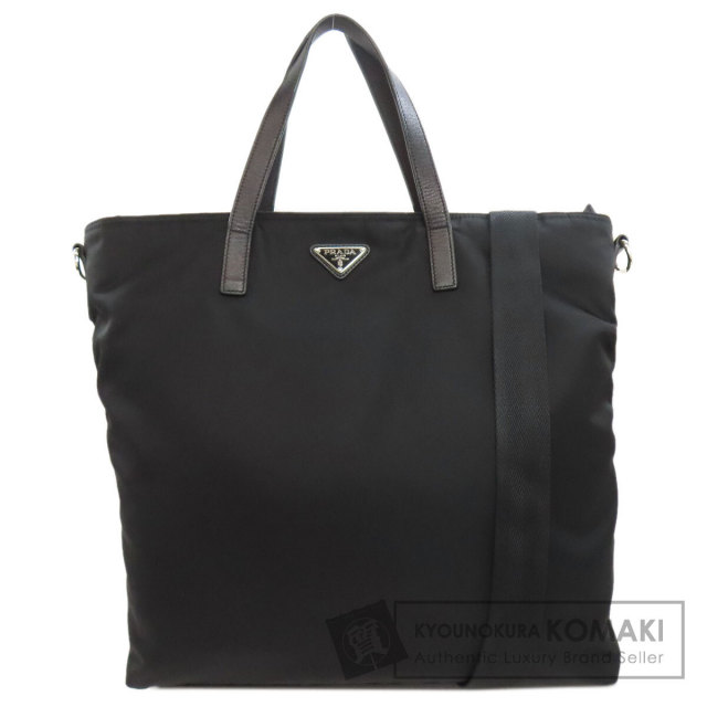 プラダ トートバッグ ロゴ金具 2WAY