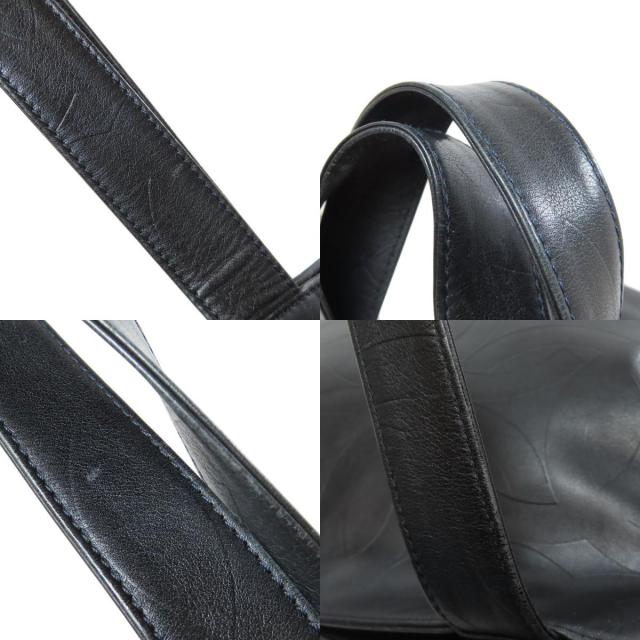 【美品❗✨】 シールあり　シャネル　トートバッグ　ラムスキン　ココマーク　こげ茶 CHANEL シャネル ココマーク トートバッグ ラムスキン