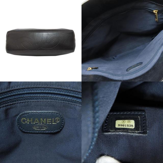 CHANEL シャネル ココマーク トートバッグ ラムスキン