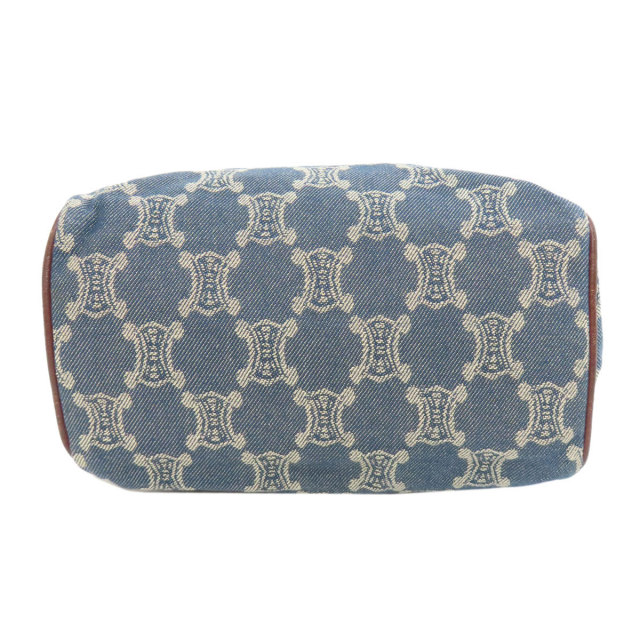 CELINE セリーヌ マカダム柄 ハンドバッグ デニム レディース [中古