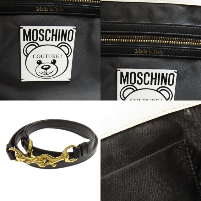 MOSCHINO モスキーノ ベアーモチーフ トートバッグ レザー