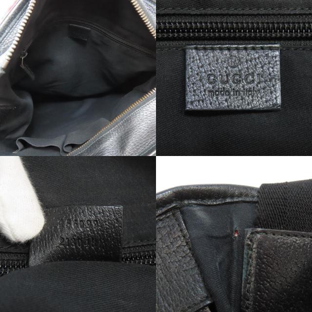 GUCCI グッチ シェリーライン GGキャンバス トートバッグ ブラック グッチ(Gucci) GGキャンバス シェリーライン マザーズバッグ