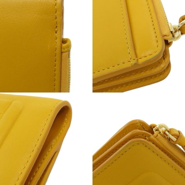 FENDI フェンディ FF キューブ 二つ折り財布（小銭入れあり） レザー  