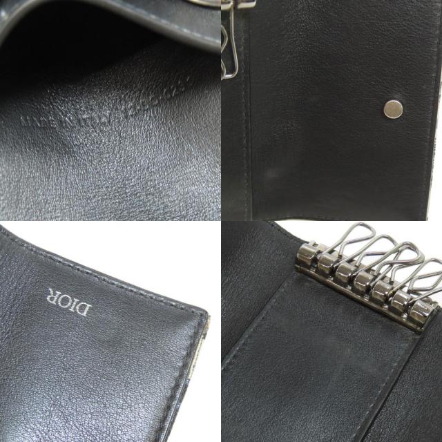極美品　Christian Dior ディオール　4連キーケース　トロッター柄 Christian Dior クリスチャンディオール トロッター柄 ブラウン