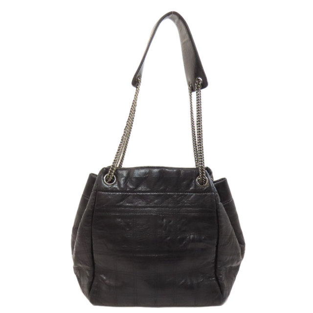 CHANEL シャネル チョコバー シルバー金具 カーフ ショルダーバッグ CHANEL シャネル チョコバー シルバー金具 ショルダーバッグ
