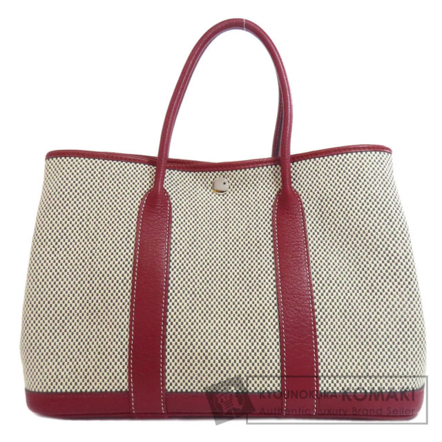 HERMES エルメス ガーデンパーティ シルバー金具 トートバッグ トワル
