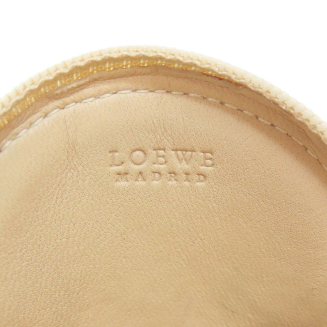 LOEWE ロエベ アナグラム 丸形 コインケース カーフ レディース