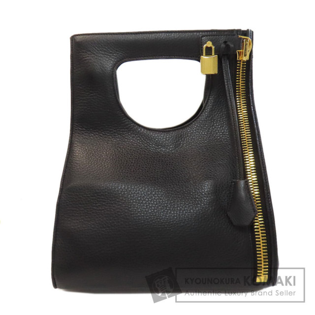 TOM FORD トム・フォード ジッパー 2WAY ハンドバッグ レザー