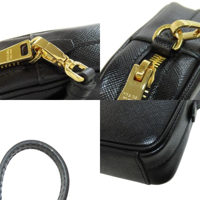 PRADA プラダ ロゴ ショルダーバッグ サフィアーノ レディース