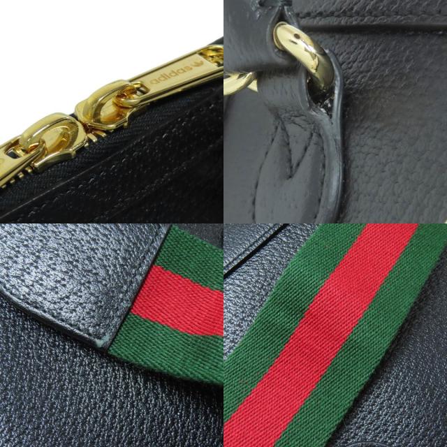 グッチ GUCCI 677212  アディダスコラボ 2WAY  ハンドバッグ カーフ レディース  中古 GUCCI グッチ 677212 アディダスコラボ 2WAY ハンドバッグ カーフ