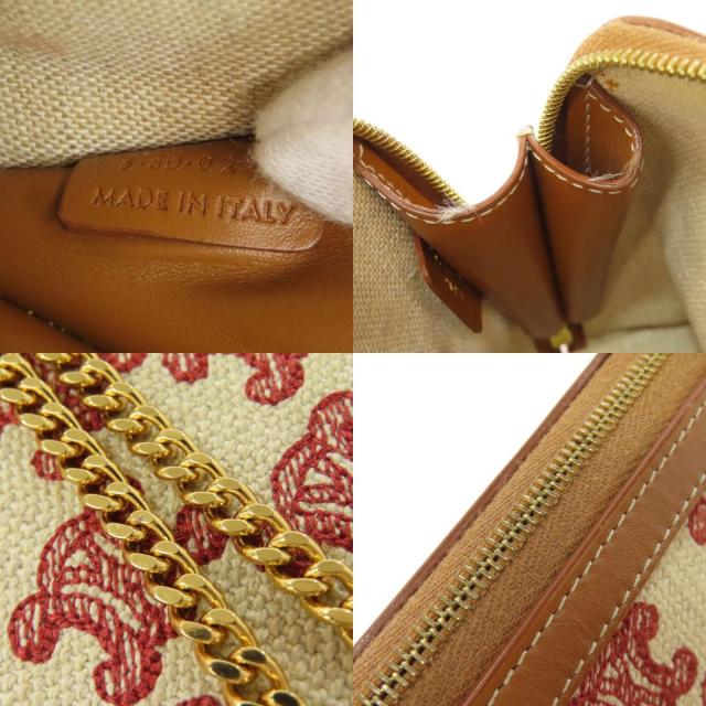 ★Celine★トリオンフ クラッチ ショルダーバッグバッグ ☆セリーヌ☆ CELINE チェーンクラッチ キュイル トリオンフ