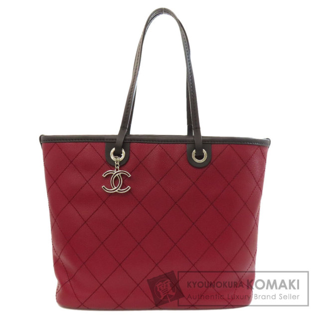 シャネル トートバッグ オンザロード シルバー金具