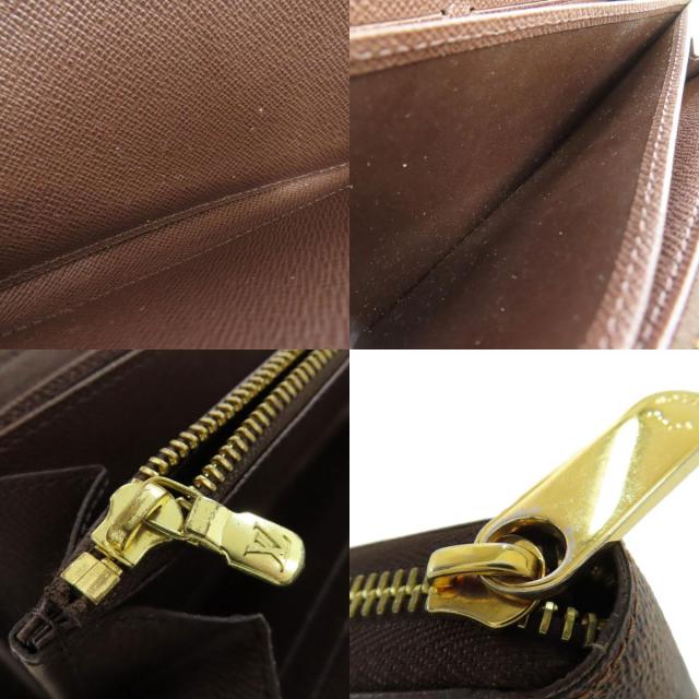 LOUIS VUITTON ルイヴィトン N41661 ジッピー・ウォレット 長財布（小銭入れあり） ダミエキャンバス レディース [中古] ルイ ヴィトン ダミエ ジッピーウォレット ブラウン N41661 ダミエ
