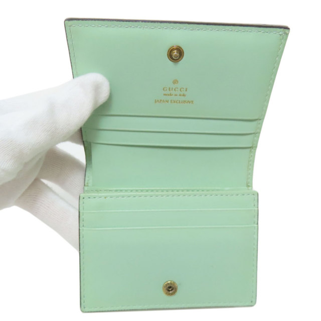 希少 限定カラー GUCCI グッチ リネア 折り財布 キャット シマレザー GUCCI グッチ 548057 GGシグネチャー シマ リネアキャット 二