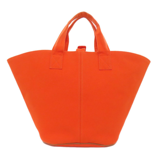 エルメス パニエドプラージュ PM トート バッグ オレンジ キャンバス HERMES エルメス パニエドプラージュPM トートバッグ キャンバス