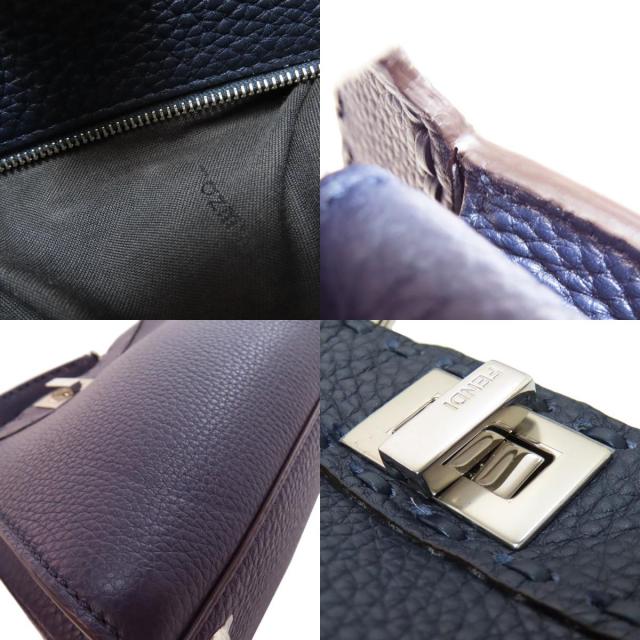 美品 FENDI フェンディ ミニ ピーカブー パール 2WAY ハンドバッグ FENDI フェンディ ハンドバッグ PEEKABOO MINI ピーカブー ミニ