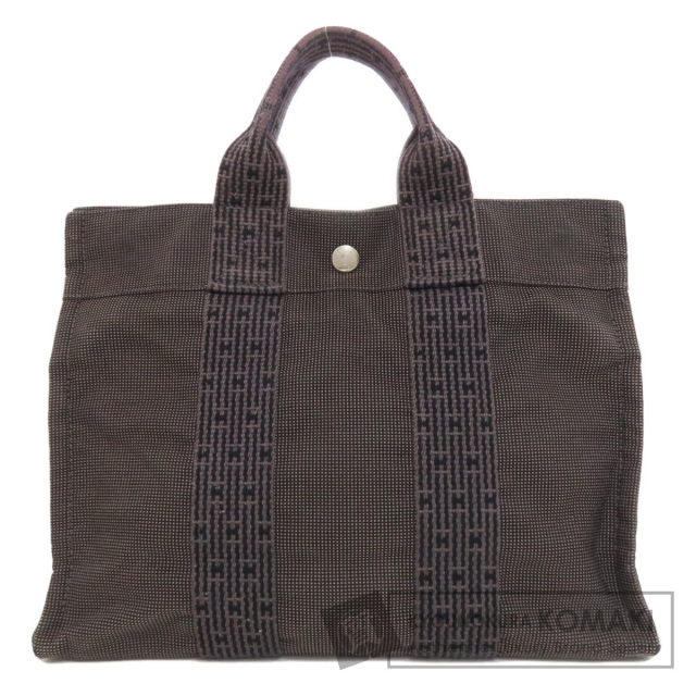 HERMES エルメス エールラインPM ハンドバッグ キャンバス レディース 