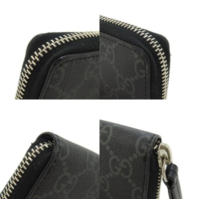 グッチ GUCCI 451276  ウルフ GGスプリーム  カードケース PVC レディース  中古 GUCCI グッチ 451276 ウルフ GGスプリーム カードケース PVC