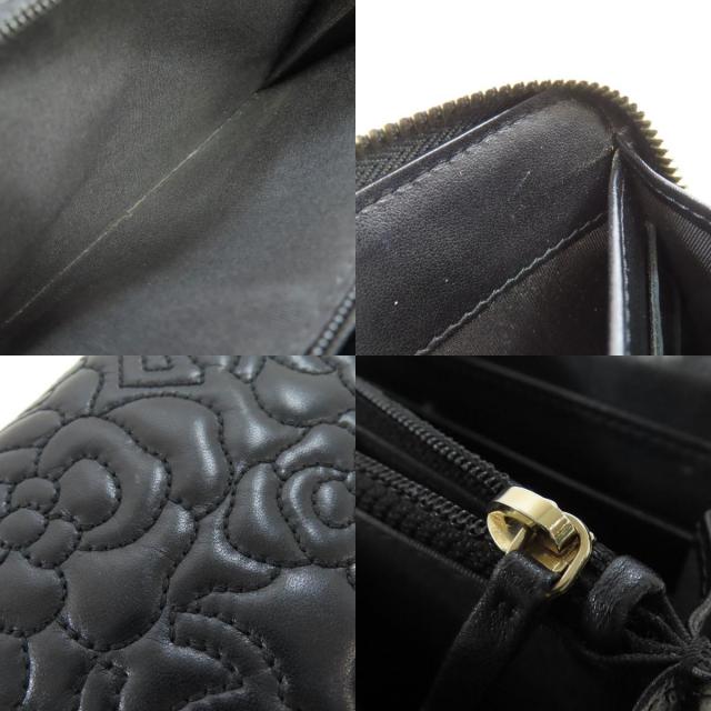 CHANEL シャネル カメリア ゴールド金具 長財布（小銭入れあり
