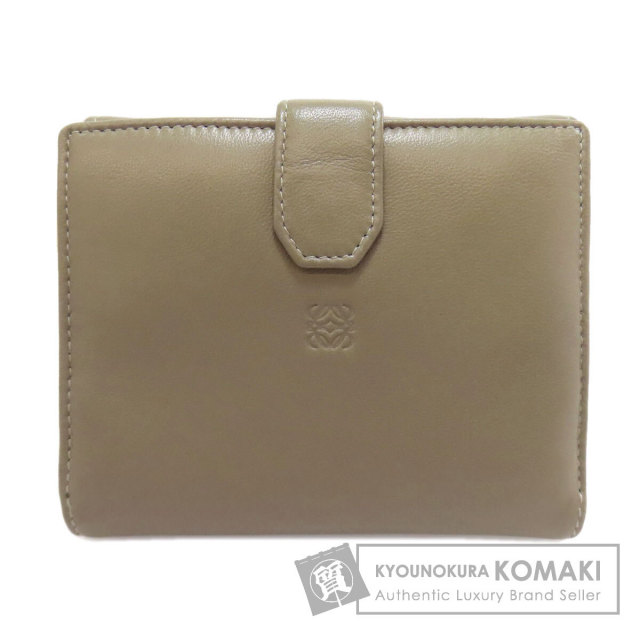 LOEWE ロエベ アナグラム 二つ折り財布（小銭入れあり） ラムスキン  