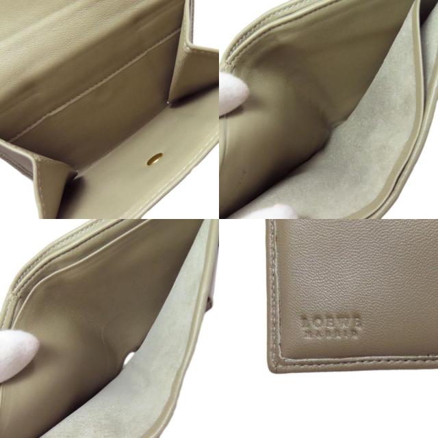 LOEWE ロエベ アナグラム 二つ折り財布（小銭入れあり） ラムスキン  