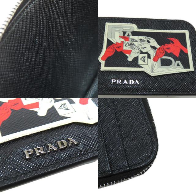 極美品❁プラダ　サフィアーノ　コインケース PRADA プラダ カードケース パスケース サフィアーノ カード