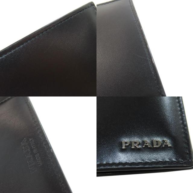 プラダ 二つ折り財布（小銭入れなし） ロゴ