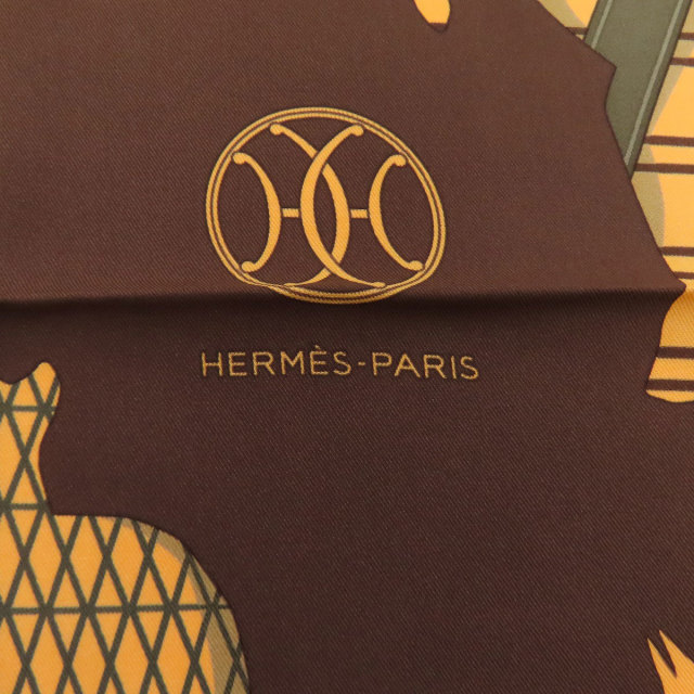 HERMES エルメス カレ70 馬柄 スカーフ シルク レディース [中古
