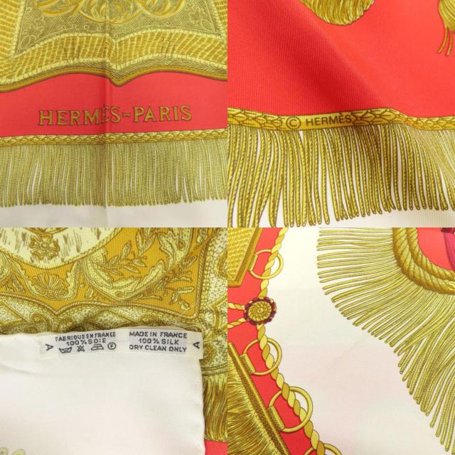 HERMES エルメス カレ90 サーベル飾袋 スカーフ シルク レディース