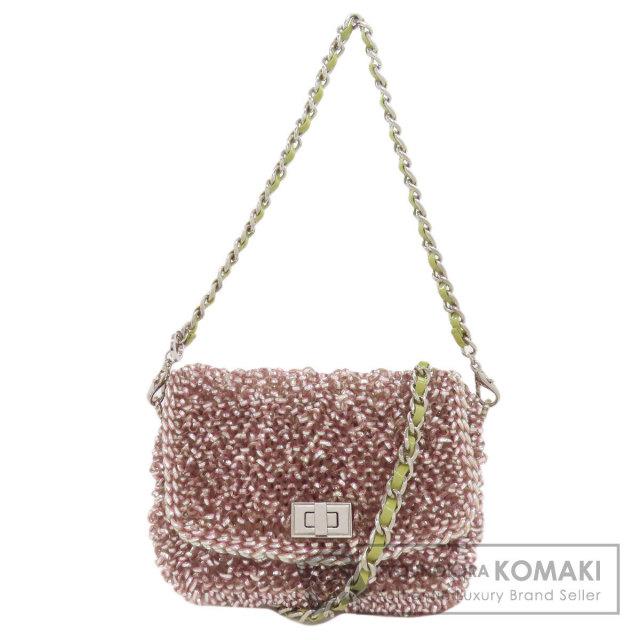 ショルダーバッグ ハンドバッグ ワイヤー シルバー金具 黒
