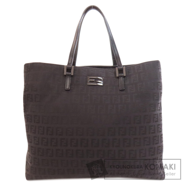 FENDI フェンディ ズッカ柄 ハンドバッグ キャンバス レディース